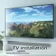 tv installation on wall